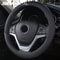 PU Leather Anti Slip 38cm Steering Wheel Cover 0