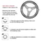 PU Leather Anti Slip 38cm Steering Wheel Cover 1