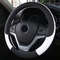 PU Leather Anti Slip 38cm Steering Wheel Cover 5