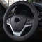 PU Leather Anti Slip 38cm Steering Wheel Cover 7