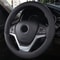 PU Leather Anti Slip 38cm Steering Wheel Cover 7