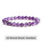 Natural Stone Bead Bracelet With Amethyst Tiger Eye And Crystal Quartz 12