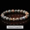 Natural Stone Bead Bracelet With Amethyst Tiger Eye And Crystal Quartz 2