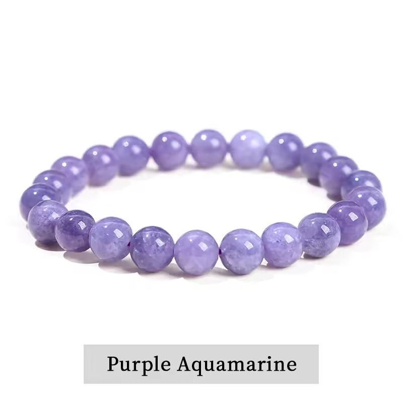 Natural Stone Bead Bracelet With Amethyst Tiger Eye And Crystal Quartz 6