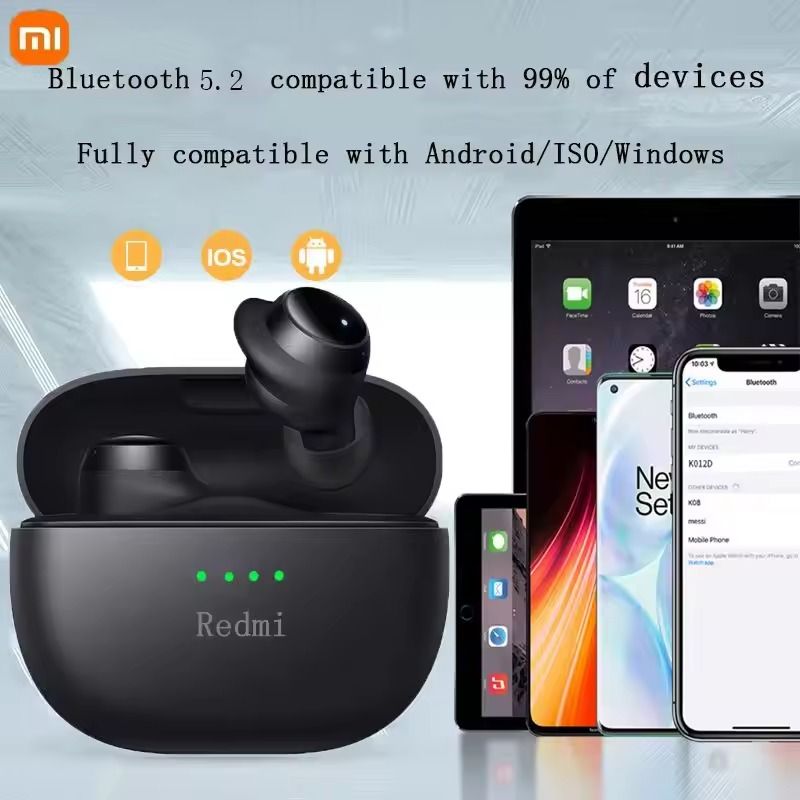 Redmi Bluetooth 52 Wireless Earbuds With Waterproof Design And Charging Case 3