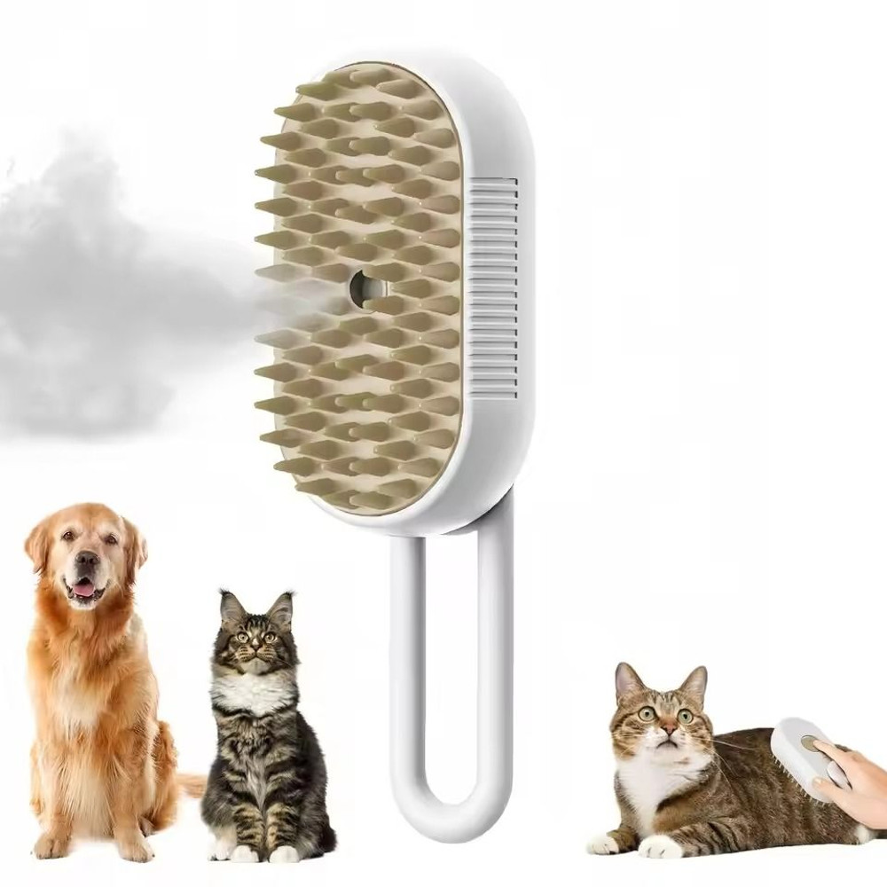 Three In One Pet Grooming Brush With Steam Function For Cats And Dogs 7