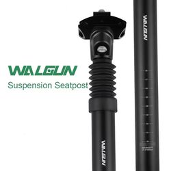 suspension seatpost for mountain bikes with shock absorption and multiple tube sizes