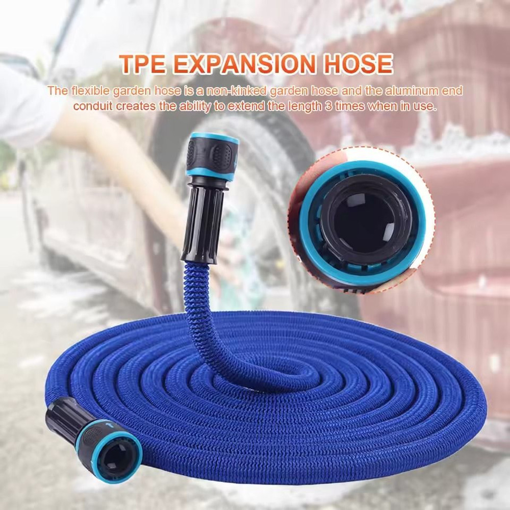 Expandable Garden Water Hose With Spray Nozzle For Irrigation And Car Washing 1