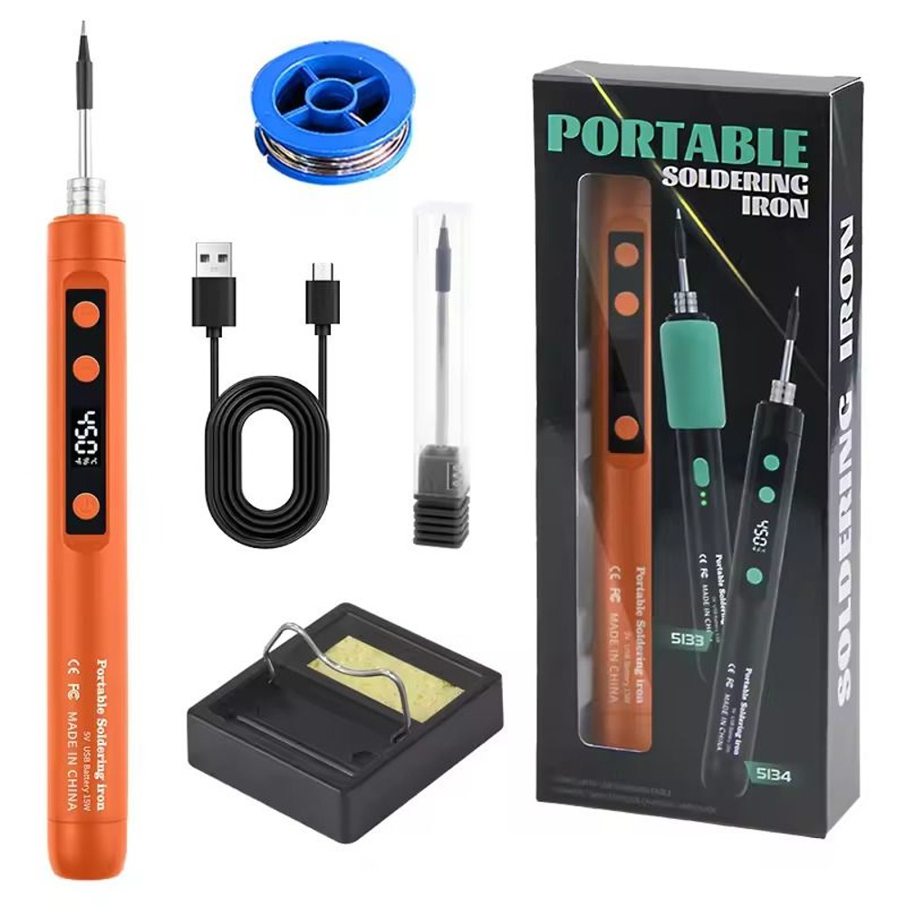 Rechargeable USB Soldering Iron With Adjustable Temperature And Type C Interface 13