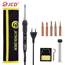 digital electric soldering iron with lcd display and adjustable temperature control