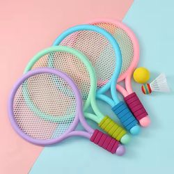 childrens badminton racket set for outdoor play and kindergarten sports