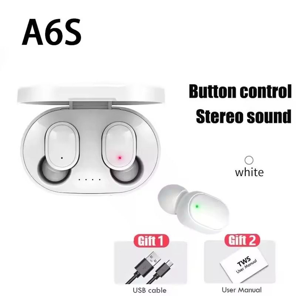 TWS A6S Wireless Bluetooth Earbuds With Mic And Noise Cancelling For Android Devices 8