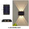 Outdoor Solar Wall Lamp With Waterproof Up And Down Lighting For Garden And Home Decor 10