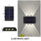 Outdoor Solar Wall Lamp With Waterproof Up And Down Lighting For Garden And Home Decor 11