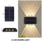 Outdoor Solar Wall Lamp With Waterproof Up And Down Lighting For Garden And Home Decor 12