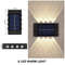 Outdoor Solar Wall Lamp With Waterproof Up And Down Lighting For Garden And Home Decor 5