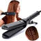 Ceramic Hair Curler Wand With Corrugated Wave Comb For Salon Styling 0