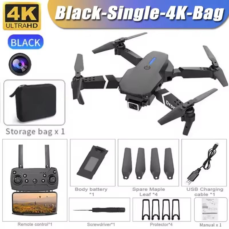 E88 Foldable Drone With Wide Angle HD Camera And WiFi FPV Control 9