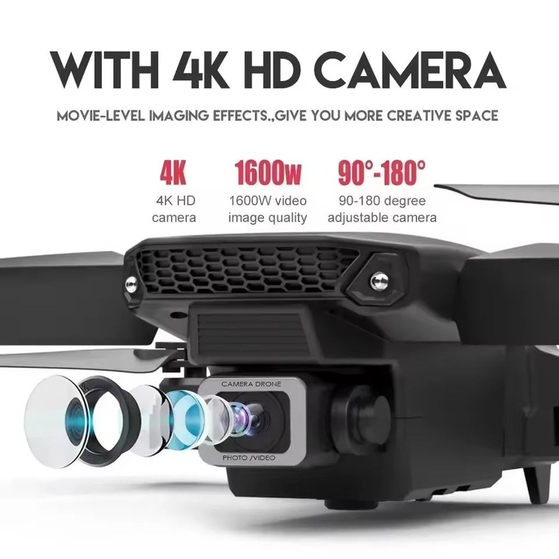 E88 Foldable Drone With Wide Angle HD Camera And WiFi FPV Control 1