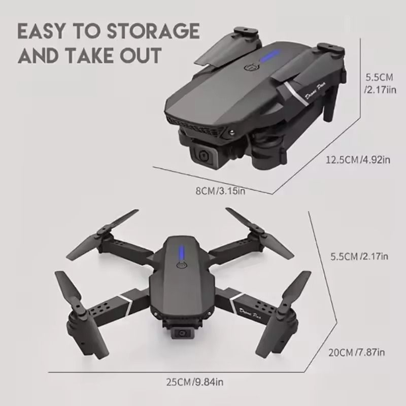 E88 Foldable Drone With Wide Angle HD Camera And WiFi FPV Control 4
