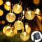 Solar Crystal Globe LED String Lights For Outdoor Garden And Party Decor 7
