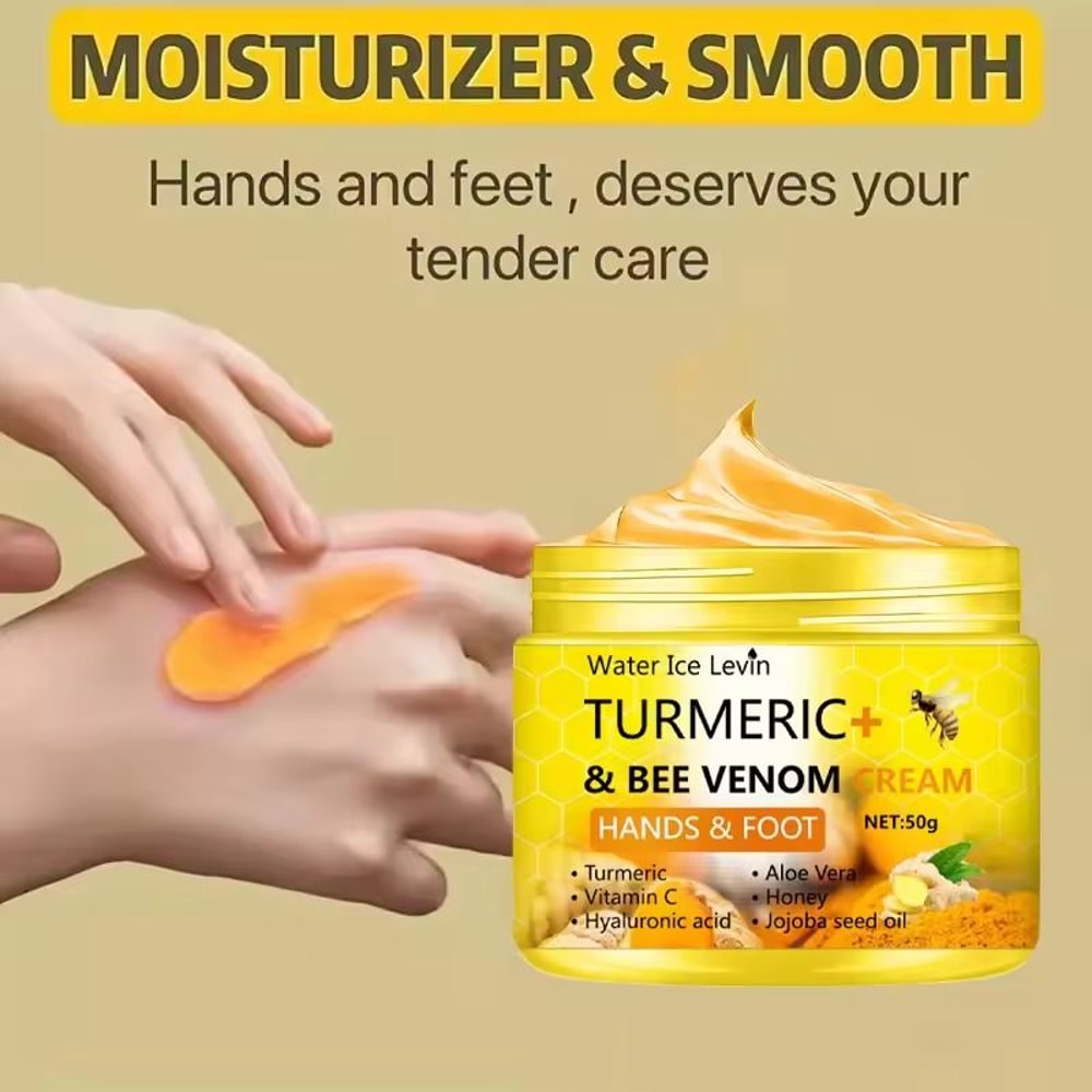Turmeric Bee Venom Foot And Hand Repair Cream For Dry Cracked Skin 3