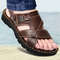 Men Genuine Leather Sandals With Non Slip Sole And Thick Cushioning For Summer Comfort 0