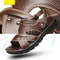 Men Genuine Leather Sandals With Non Slip Sole And Thick Cushioning For Summer Comfort 5