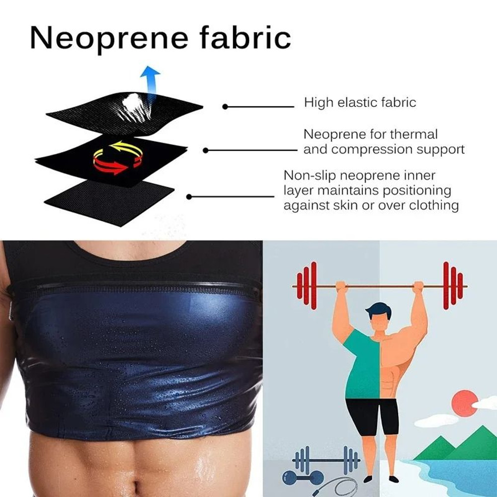 Neoprene Sauna Vest Shapewear For Men And Women 1