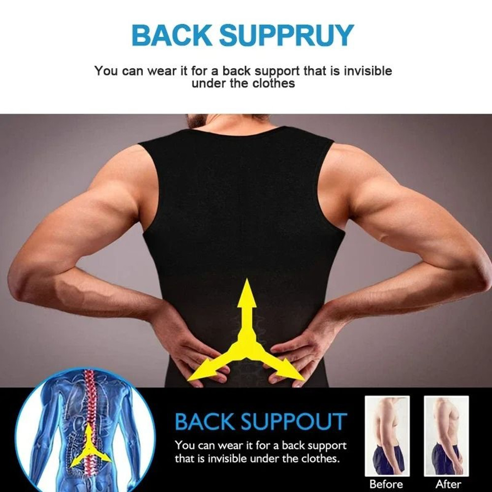 Neoprene Sauna Vest Shapewear For Men And Women 3