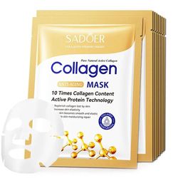 10pcs anti wrinkle collagen face mask moisturizing anti aging repair brightening face sheet skincare masks