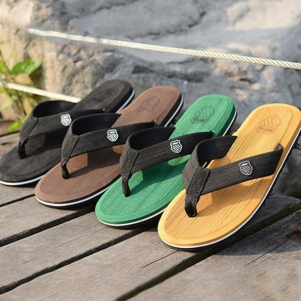 Casual Summer Flip Flops For Men With Non Slip Sole Flat Slides Comfortable Indoor Outdoor Beach Ho 2