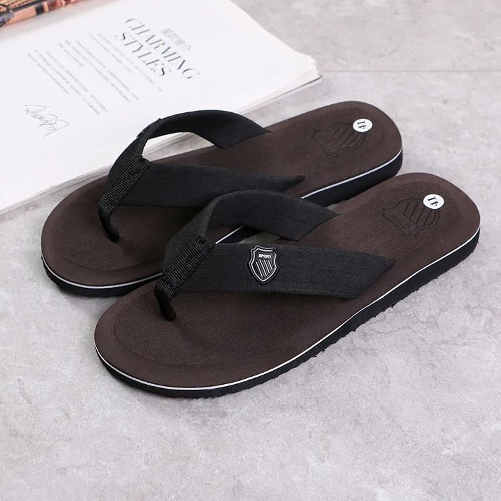 Casual Summer Flip Flops For Men With Non Slip Sole Flat Slides Comfortable Indoor Outdoor Beach Ho 11