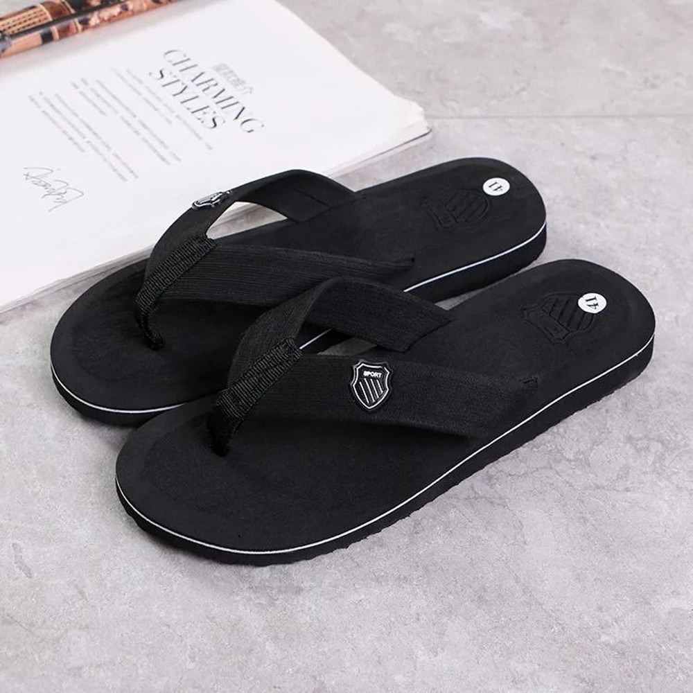 Casual Summer Flip Flops For Men With Non Slip Sole Flat Slides Comfortable Indoor Outdoor Beach Ho 7