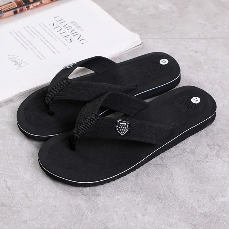 Casual Summer Flip Flops For Men With Non Slip Sole Flat Slides Comfortable Indoor Outdoor Beach Ho 7