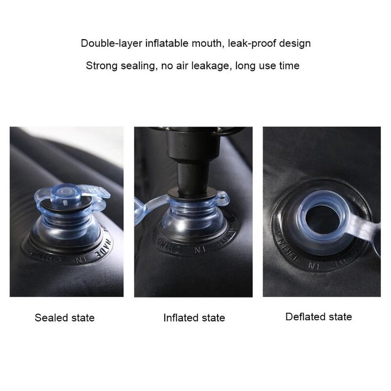 Car Air Inflatable Travel Mattress For Back Seat With Pillow And Pump For Camping And Road Trips 3