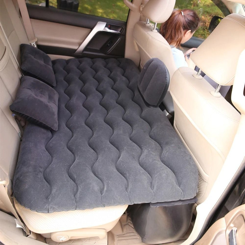 Car Air Inflatable Travel Mattress For Back Seat With Pillow And Pump For Camping And Road Trips 6