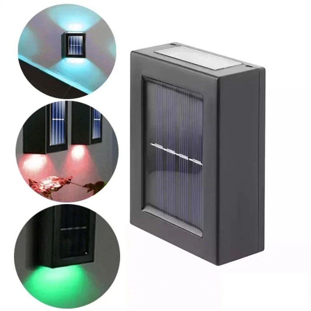 Solar Powered Up And Down Outdoor Wall Lights For Garden Pathway Waterproof Decorative LED Street L 7