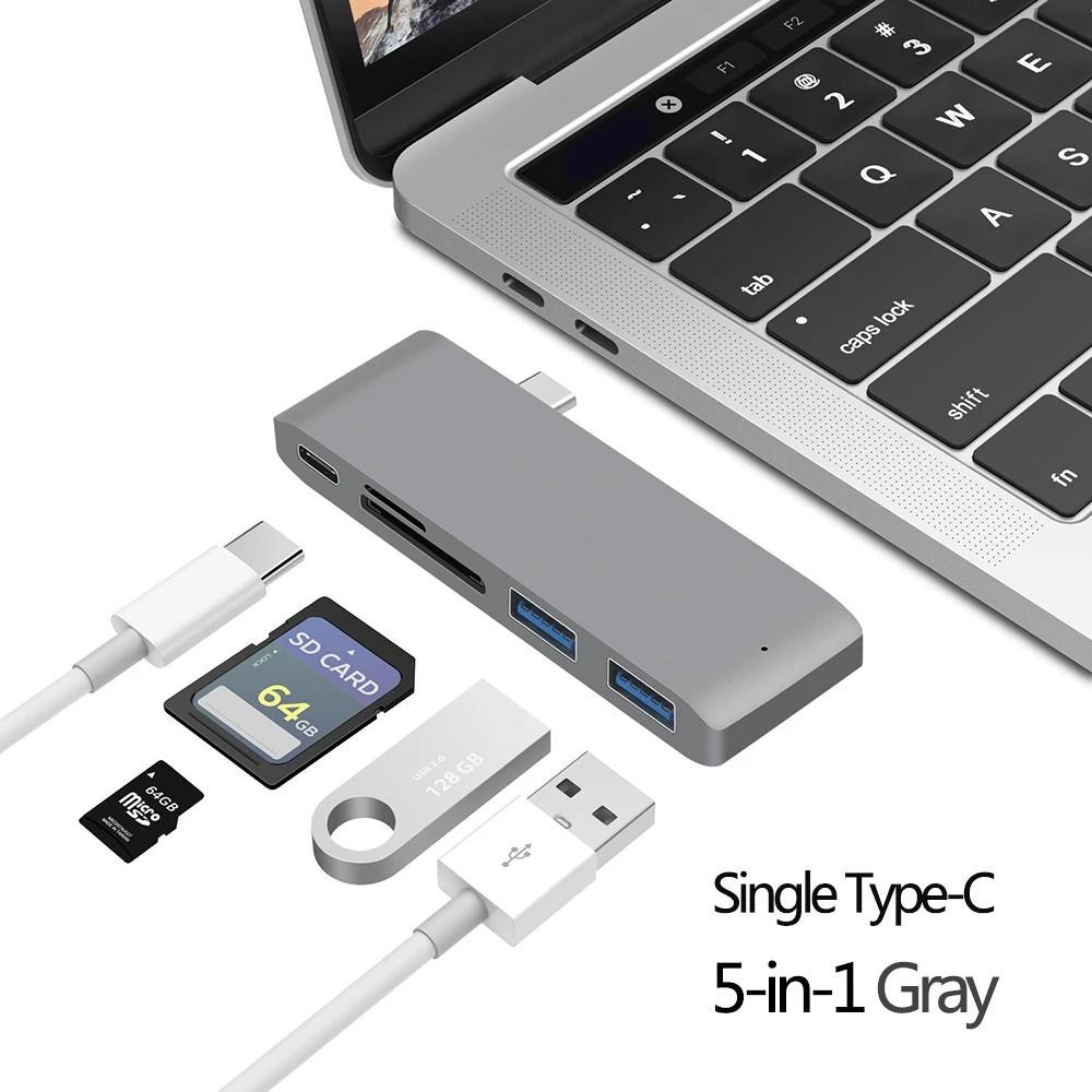 USB C Hub To 4K HDMI Adapter With Thunderbolt 3 SD TF Reader And PD For MacBook Pro And Air 8