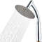 High Pressure Square Rainfall Shower Head With Stainless Steel Body And Curved Extension Arm 3