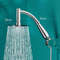 High Pressure Square Rainfall Shower Head With Stainless Steel Body And Curved Extension Arm 8