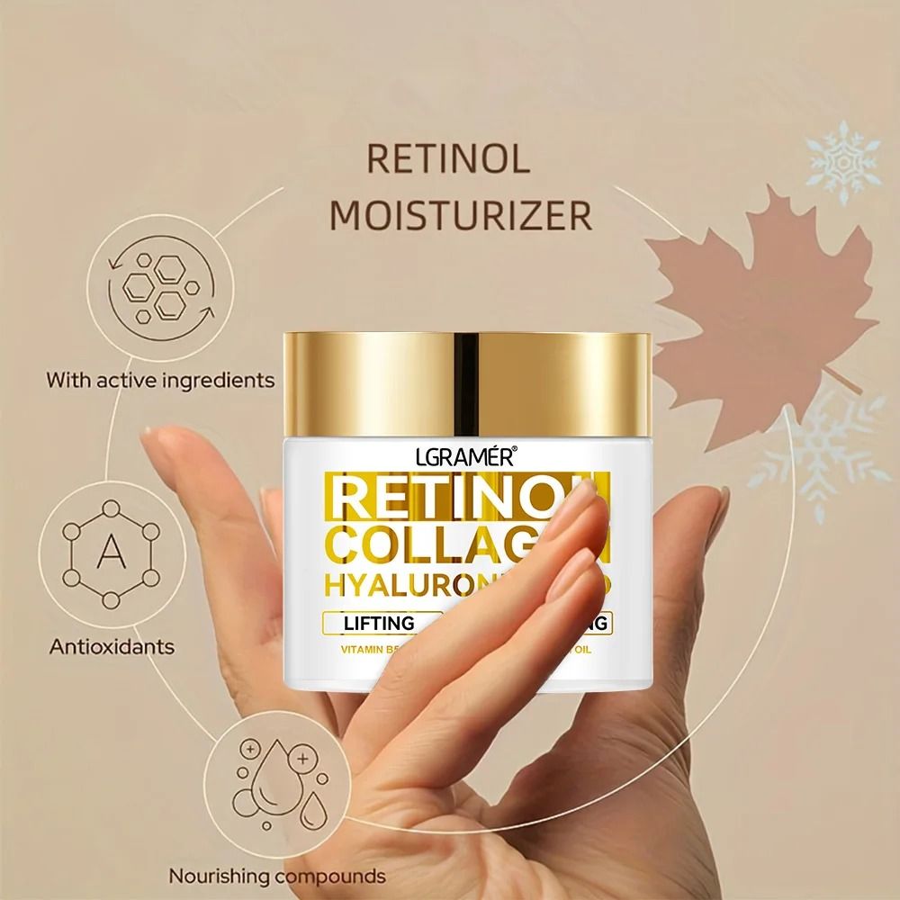 Retinol Face Cream With Collagen And Hyaluronic Acid For Moisturizing And Anti Wrinkle Skin Care 3