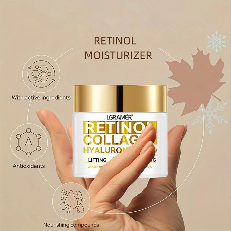 Retinol Face Cream With Collagen And Hyaluronic Acid For Moisturizing And Anti Wrinkle Skin Care 3