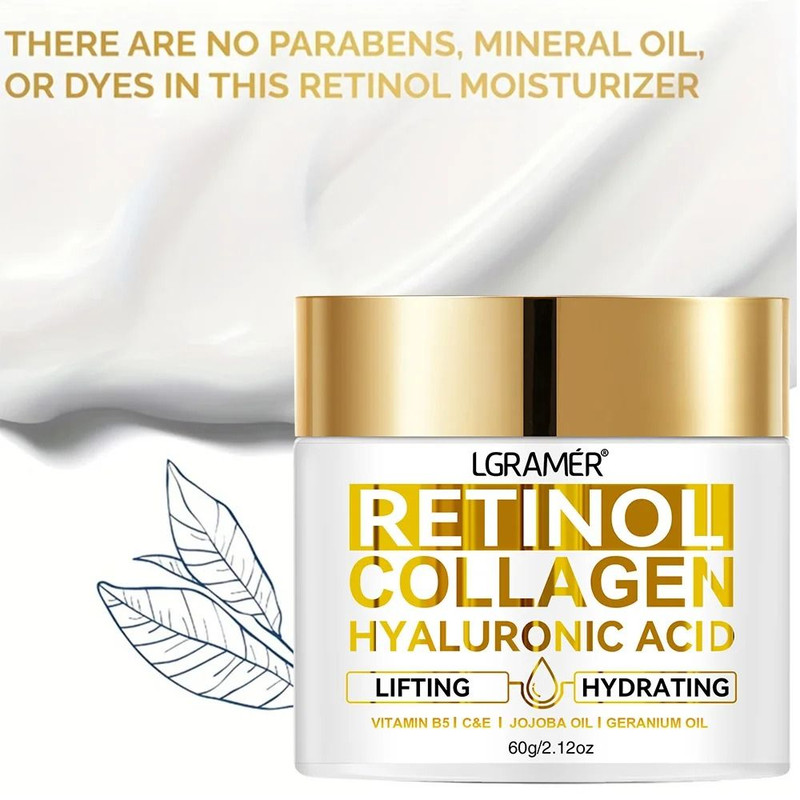 Retinol Face Cream With Collagen And Hyaluronic Acid For Moisturizing And Anti Wrinkle Skin Care 5