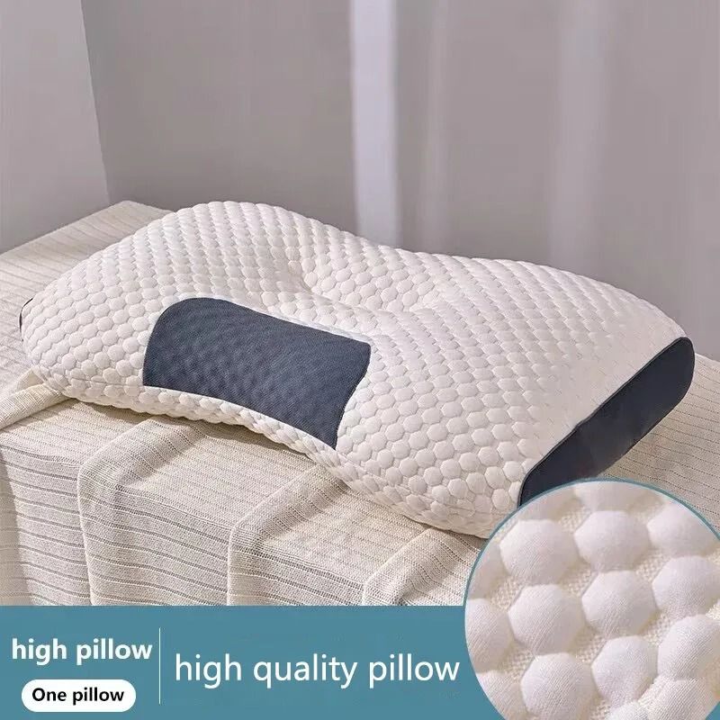 Honeycomb Massage Sleep Pillow With Cervical Support And Antibacterial Pillow Core For Home Use 0