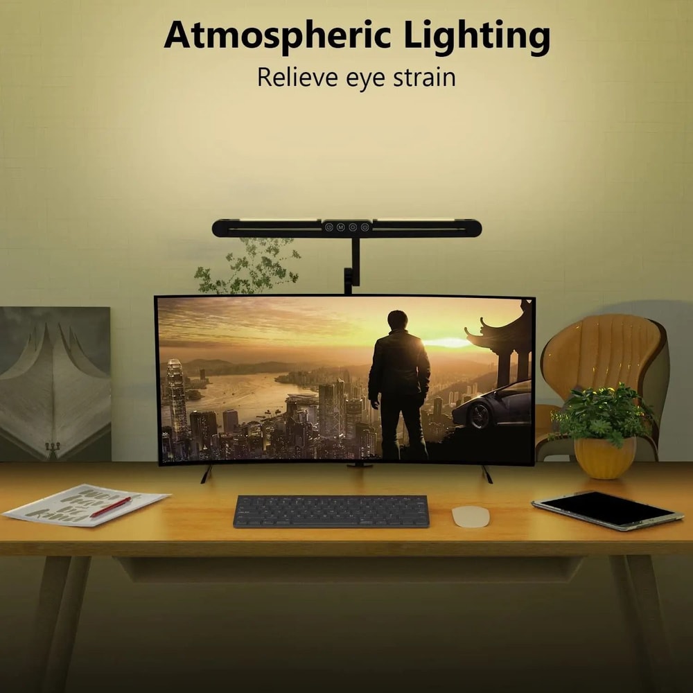 Ultra Bright LED Desk Lamp With Clamp And Auto Dimming For Home Office And Workstations 1
