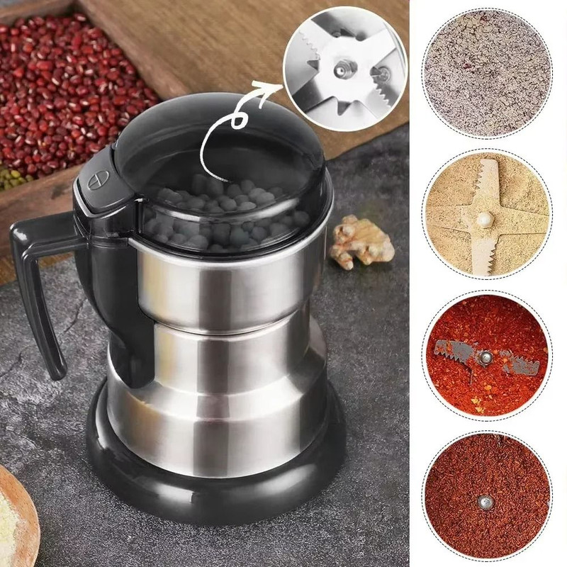 Multifunctional Electric Coffee Grinder For Beans Spices And Grains With High Power Motor 2