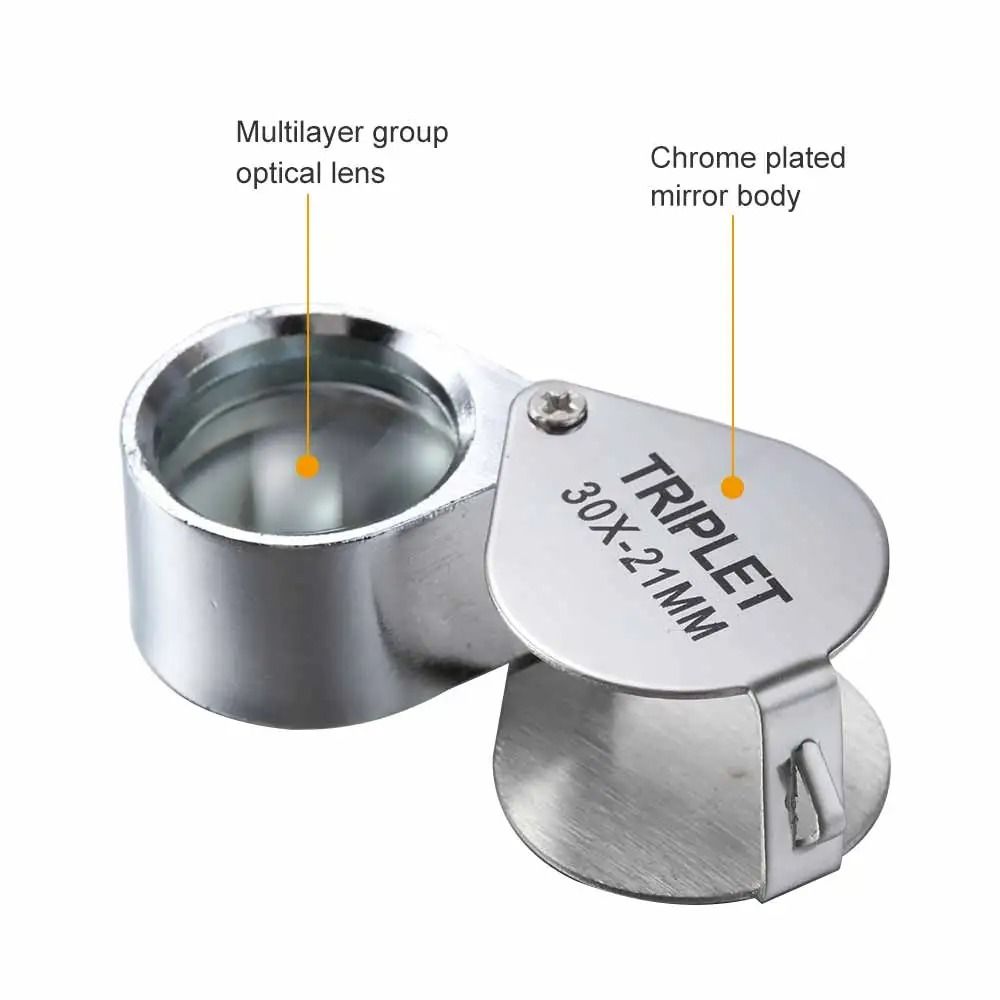 10 To 30X Foldable Pocket Loupe Magnifier For Jewelry Diamond Inspection And Reading 1