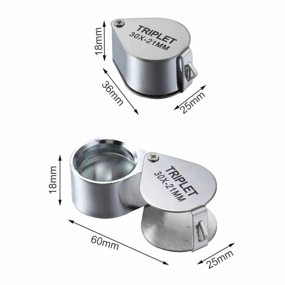 10 To 30X Foldable Pocket Loupe Magnifier For Jewelry Diamond Inspection And Reading 3