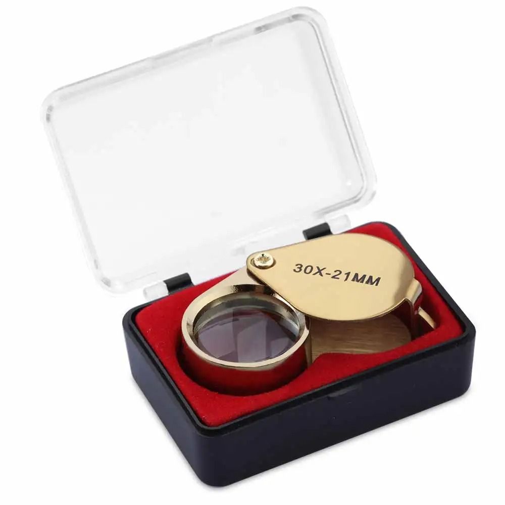10 To 30X Foldable Pocket Loupe Magnifier For Jewelry Diamond Inspection And Reading 6